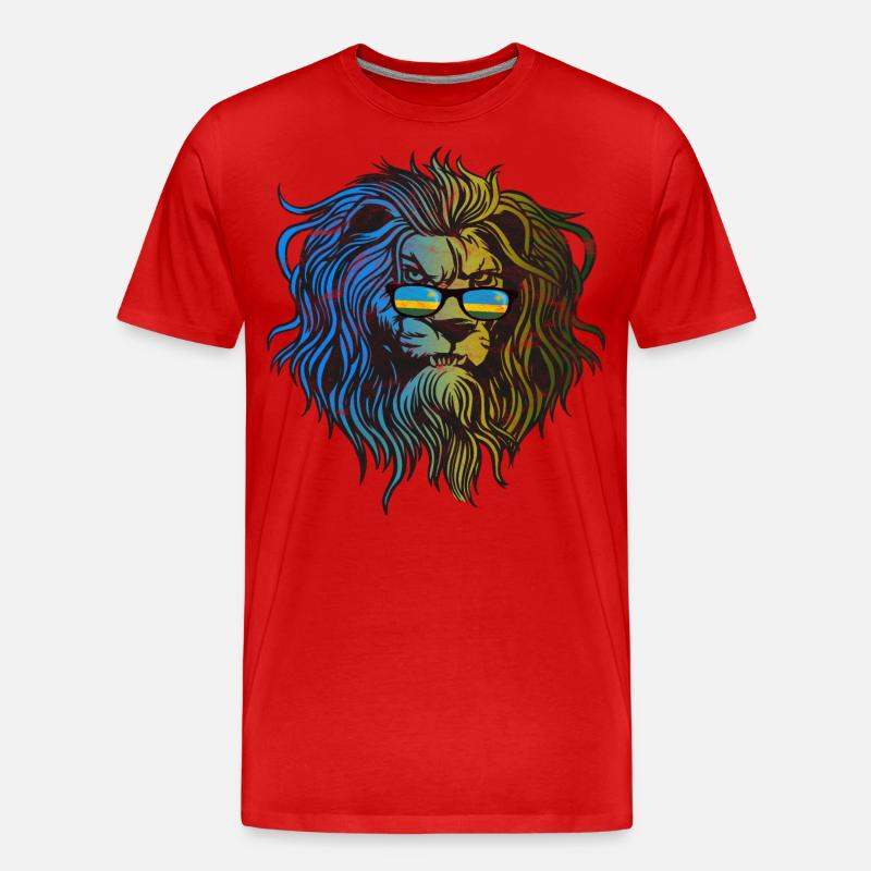 Ruanda - Männer Premium Bio T-Shirt - Rot