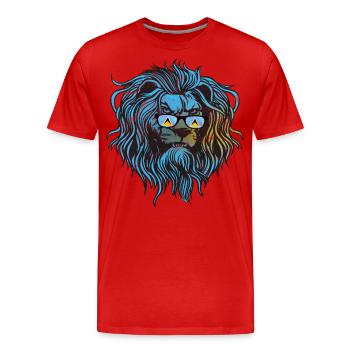 Saint Lucia - Men's Premium Organic T-Shirt - red - Front - Damien (186cm)