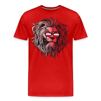 Polen - Männer Premium Bio T-Shirt - Rot - Vorne - Damien (186cm)