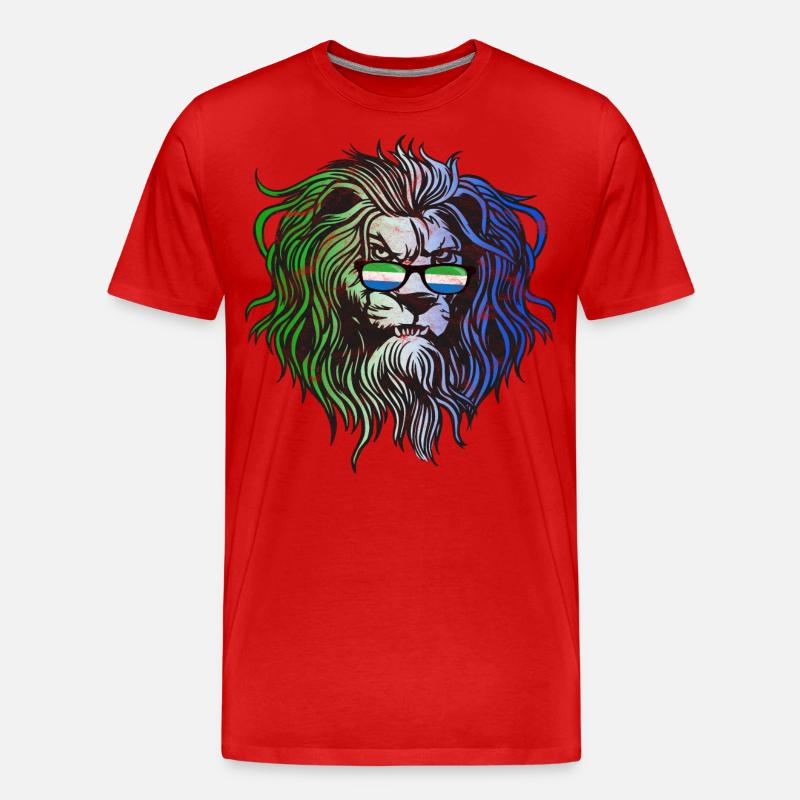 Sierra Leone - Männer Premium Bio T-Shirt - Rot