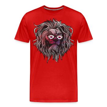 Corée du Sud - T-shirt bio Premium Homme - rouge - Devant - Damien (186cm)