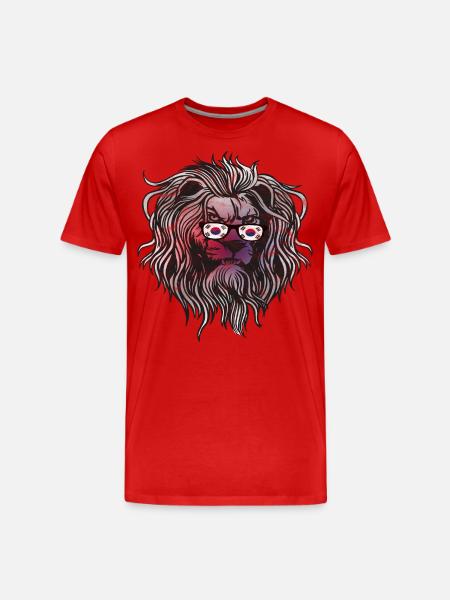 South Korea - Men's Premium Organic T-Shirt - red
