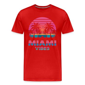 Melonen-Fruchteis-Dessert für Melonen Fan - Männer Premium Bio T-Shirt - Rot - Vorne - Damien (186cm)