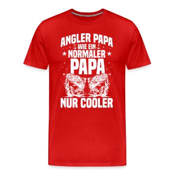 lustige Angler Sprüche Angeln Angelsport Spruch - Männer Premium Bio T-Shirt - Rot - Vorne - Damien (186cm)