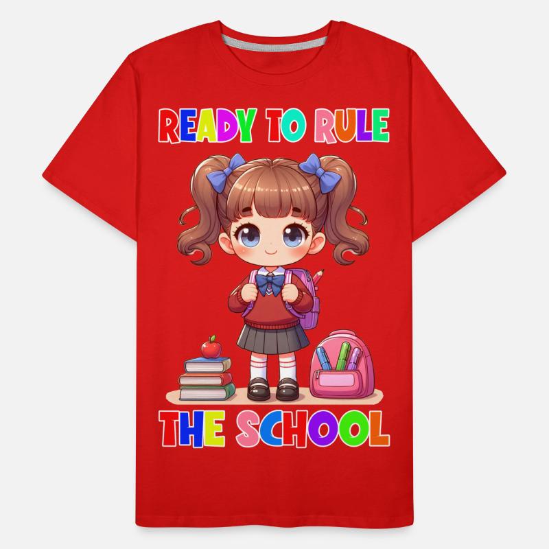 Prêt à diriger l’école T-shirt bio Premium Homme
