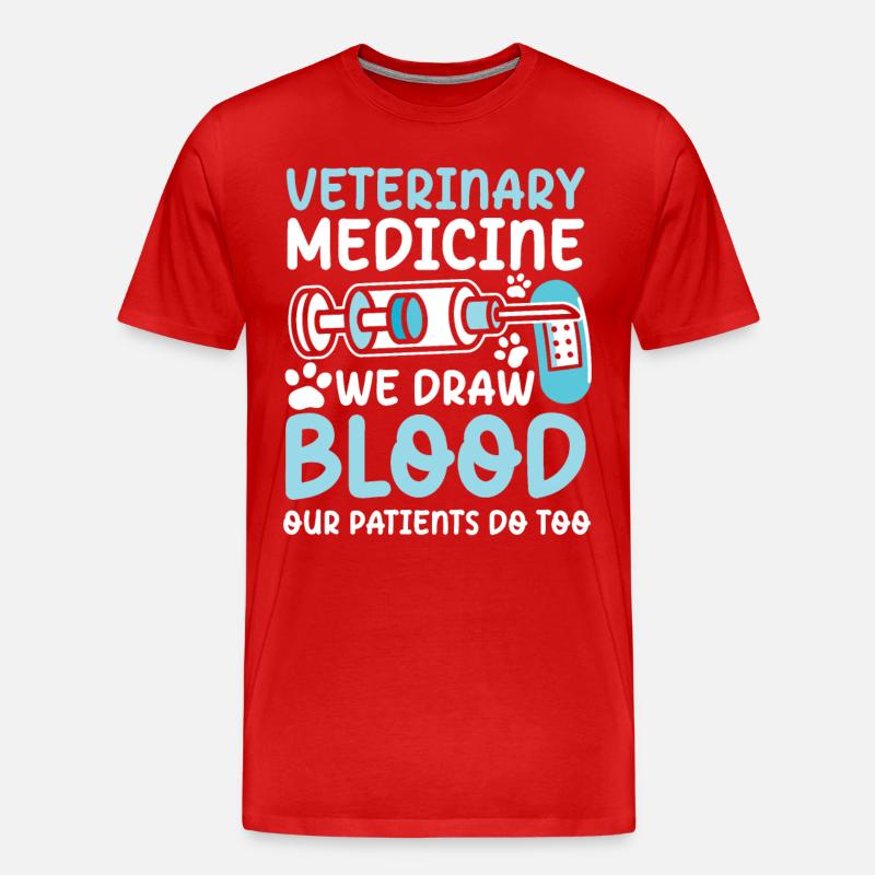 Veterinary Medicine - Männer Premium Bio T-Shirt - Rot