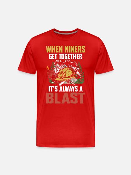 When Miners Get Together - Männer Premium Bio T-Shirt - Rot