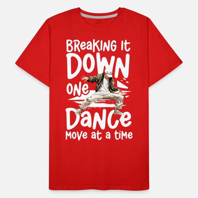 Breaking It Down One Dance Move at a Time - Männer Premium Bio T-Shirt