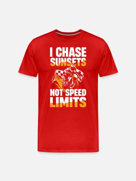 I don't chase sunsets - Men's Premium Organic T-Shirt - red