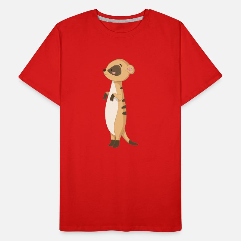 Mangust Erdmännchen Männer Premium Bio T-Shirt