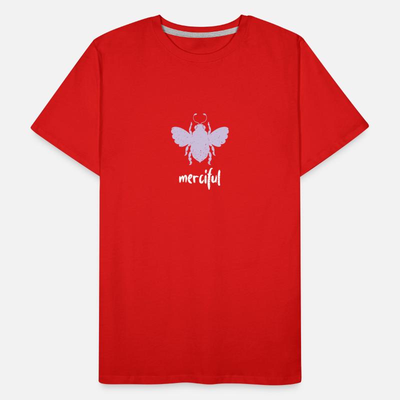 Purple Pastel Bee Merciful Bee Be Merciful Men's Premium Organic T-Shirt