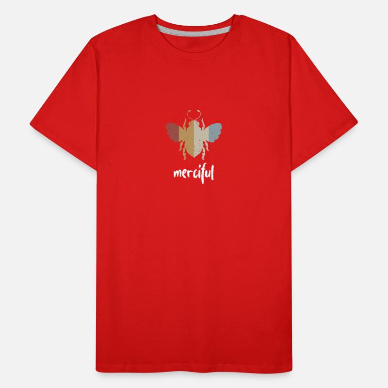 Retro Bee Merciful Biene Be Merciful Men's Premium Organic T-Shirt