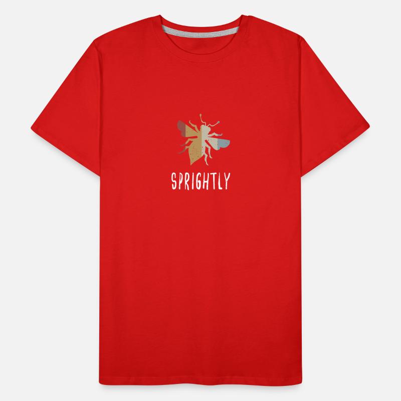 Retro Bee Sprightly Biene Be Sprightly Men's Premium Organic T-Shirt