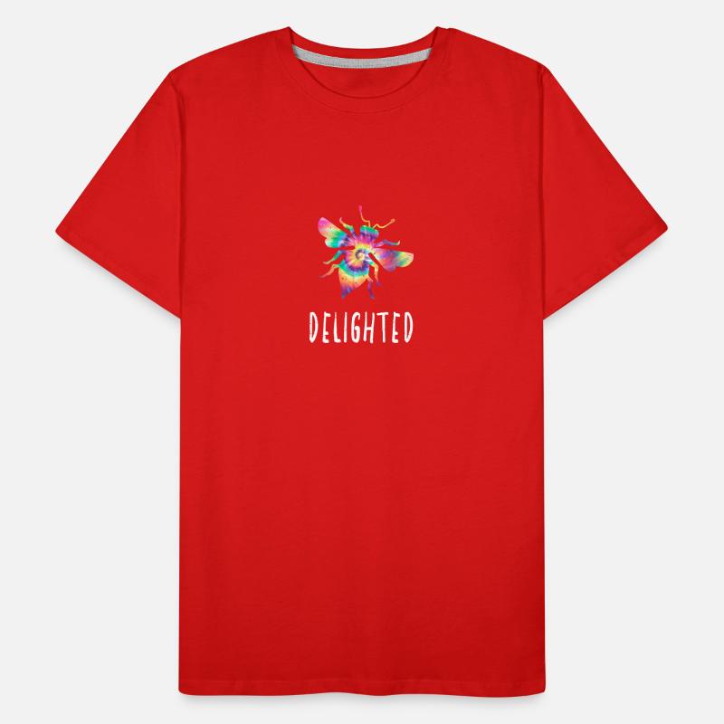 Tie Dye Bee Delighted Biene Be Delighted Männer Premium Bio T-Shirt