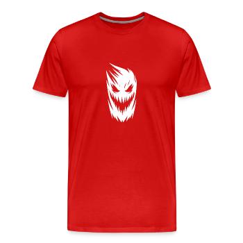 Laughing Kids Halloween Firehead Party - Men's Premium Organic T-Shirt - red - Front - Damien (186cm)