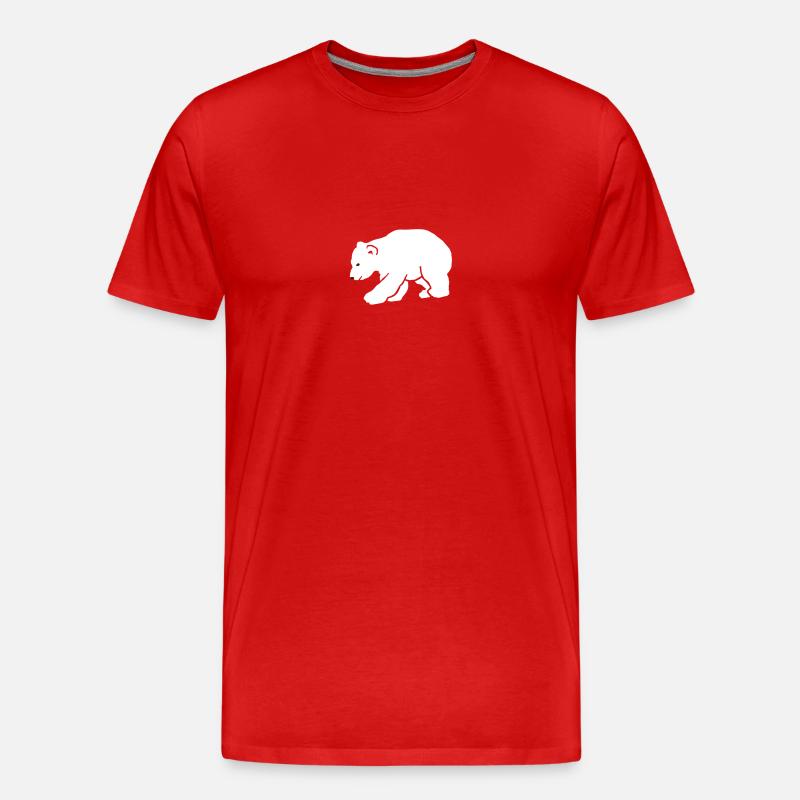 Eisbär Knut Polar - Männer Premium Bio T-Shirt - Rot