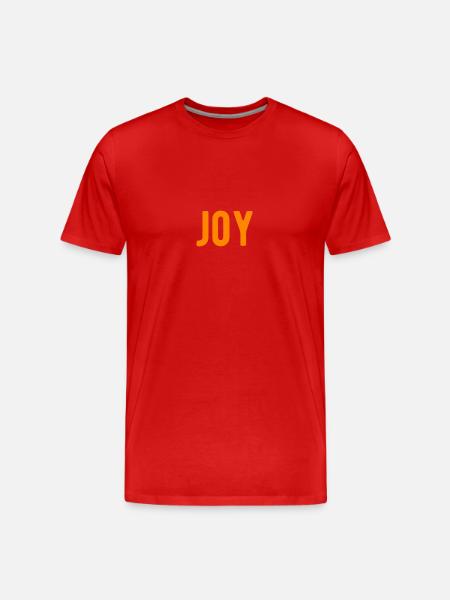joy love piece - Männer Premium Bio T-Shirt - Rot
