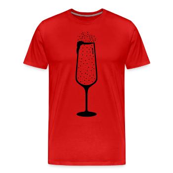 / celebrations - Men's Premium Organic T-Shirt - red - Front - Damien (186cm)