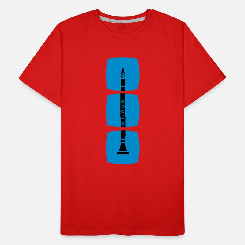 La clarinette dans la série des instruments à vent T-shirt bio Premium Homme