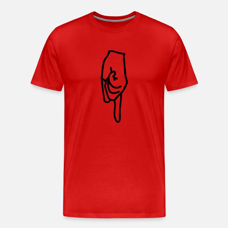 pfeil - Männer Premium Bio T-Shirt - Rot