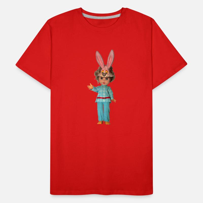 Hasen Puppe Männer Premium Bio T-Shirt