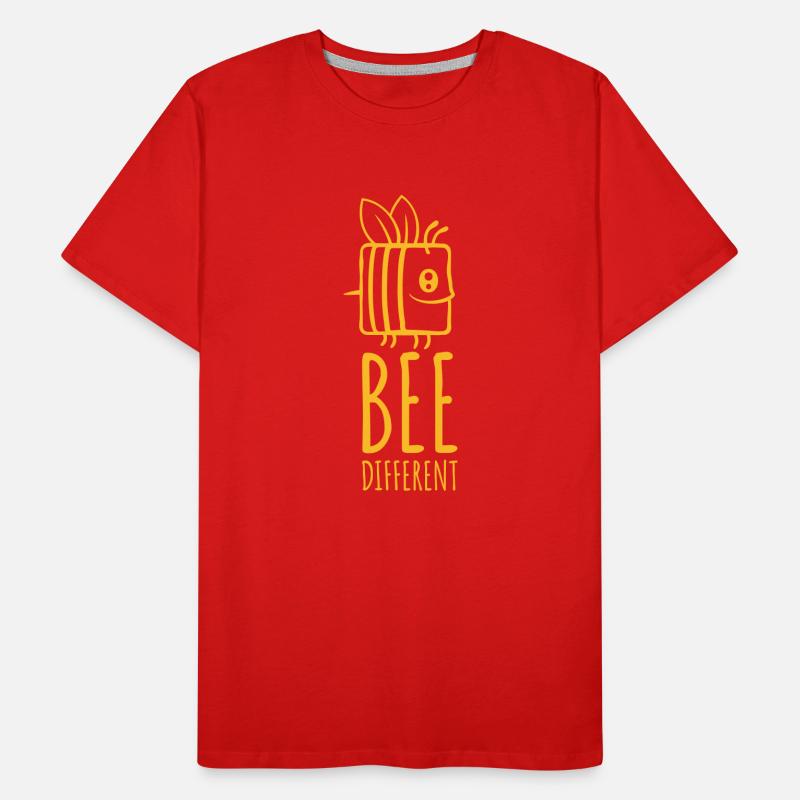 bee different saying quote Men's Premium Organic T-Shirt