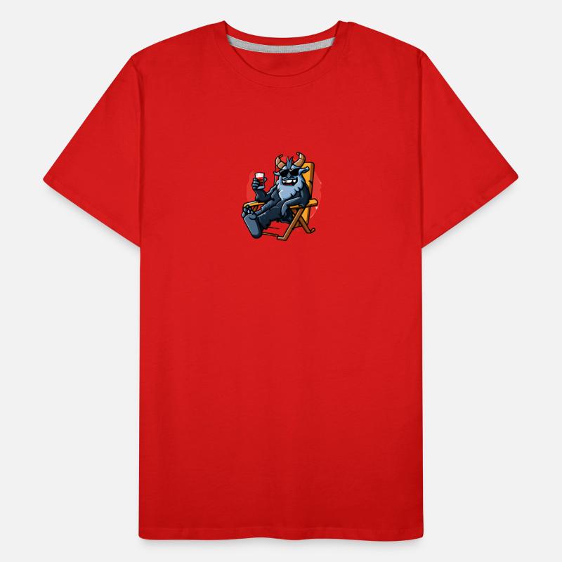 Krampus Percht Devil 2301 Men's Premium Organic T-Shirt
