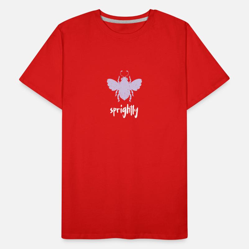 Purple Pastel Bee Sprightly Bee Be Sprightly Men's Premium Organic T-Shirt
