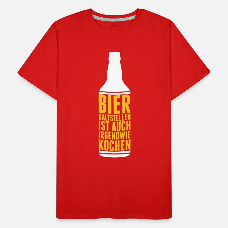 Make cold beer is also somehow Cook - Men's Premium Organic T-Shirt