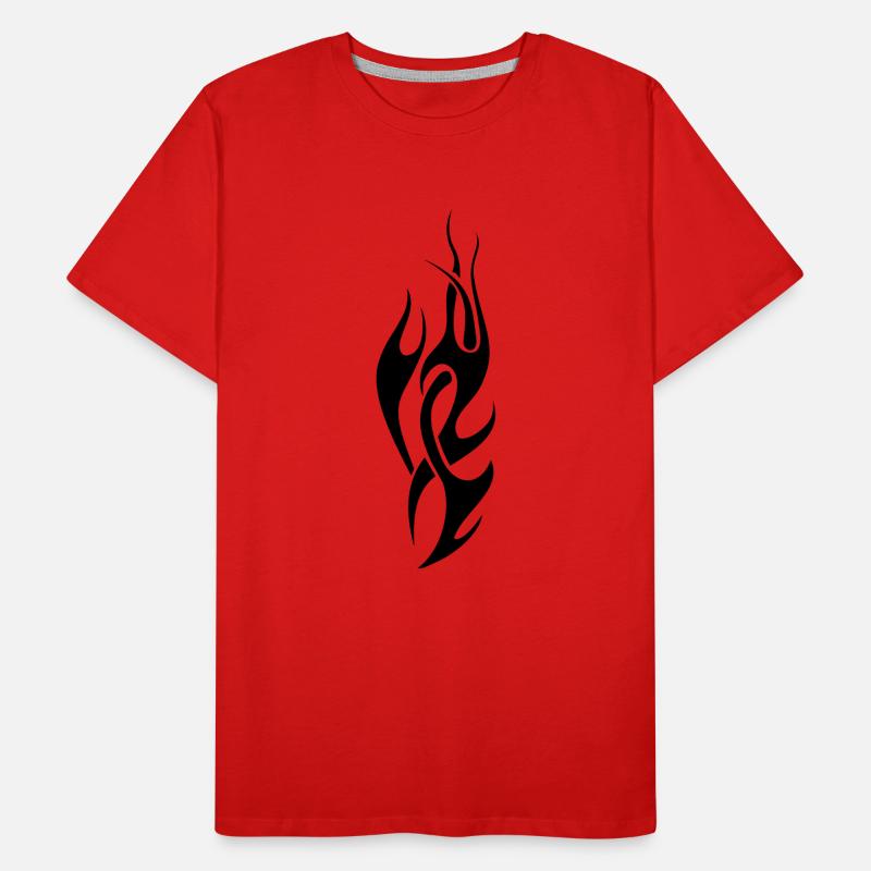 tribal flame Männer Premium Bio T-Shirt