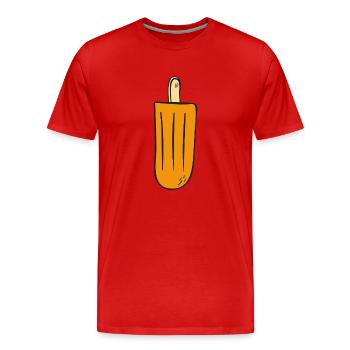 popsicle - Men's Premium Organic T-Shirt - red - Front - Damien (186cm)