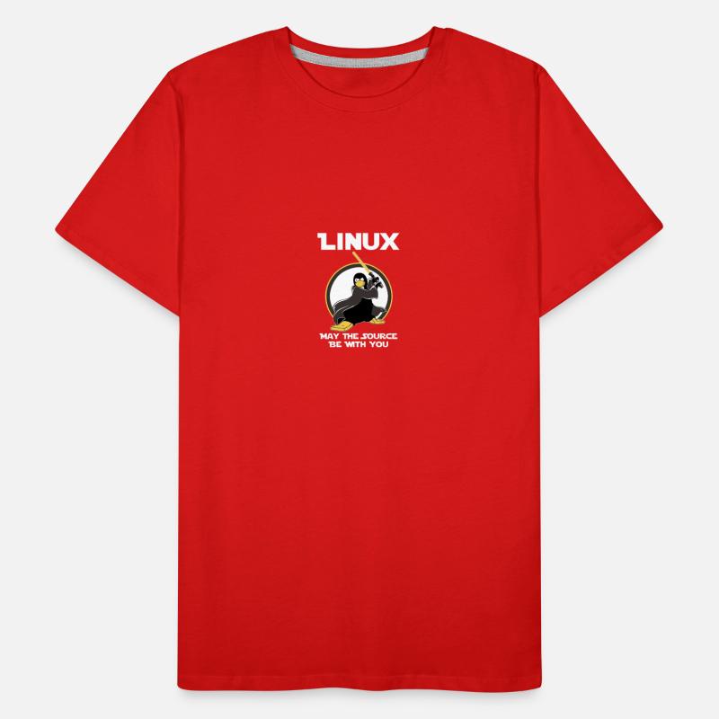may_the_linux_source Men's Premium Organic T-Shirt