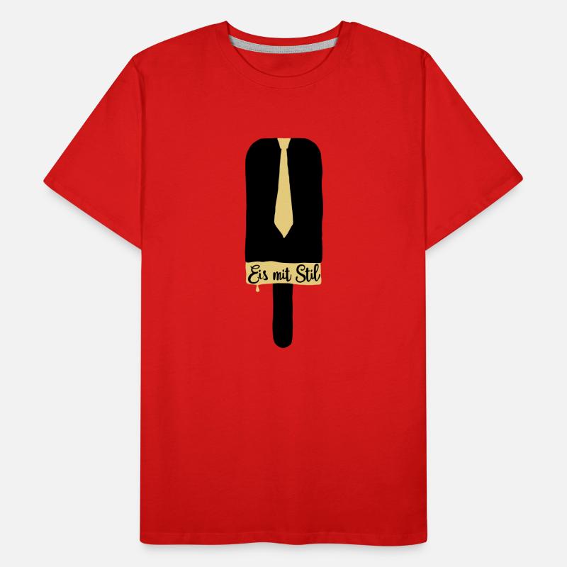 Glace dans le style T-shirt bio Premium Homme