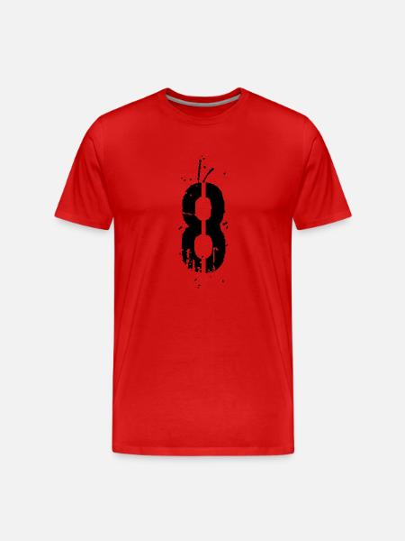 8 Number 8 years - Men's Premium Organic T-Shirt - red