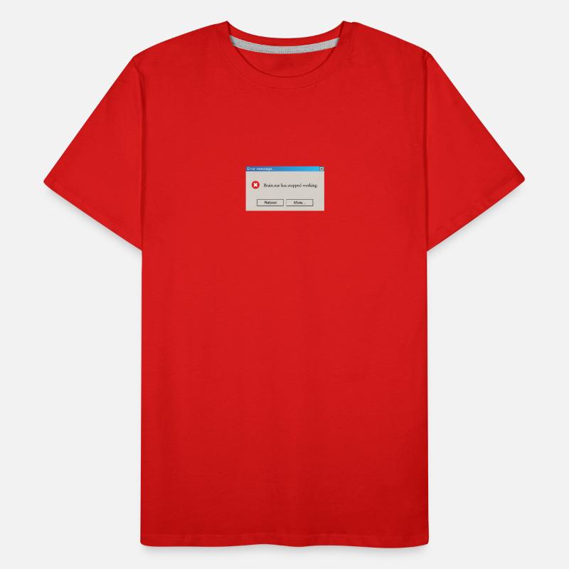 Brain.exe has stopped working Männer Premium Bio T-Shirt