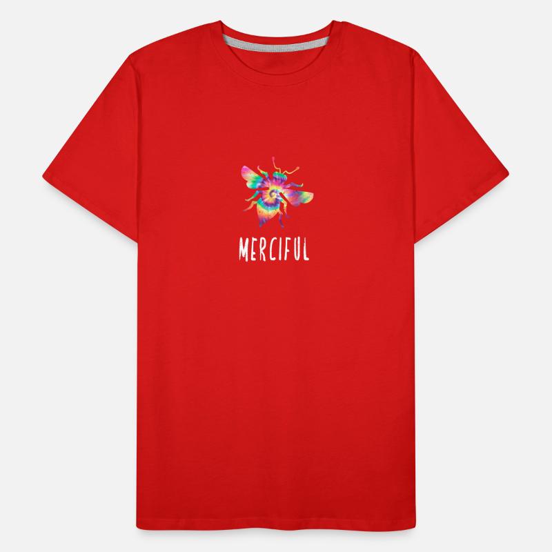 Tie Dye Bee Merciful Biene Be Merciful Männer Premium Bio T-Shirt
