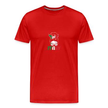 Italie Italien Italien Italie - T-shirt bio Premium Homme - rouge - Devant - Damien (186cm)