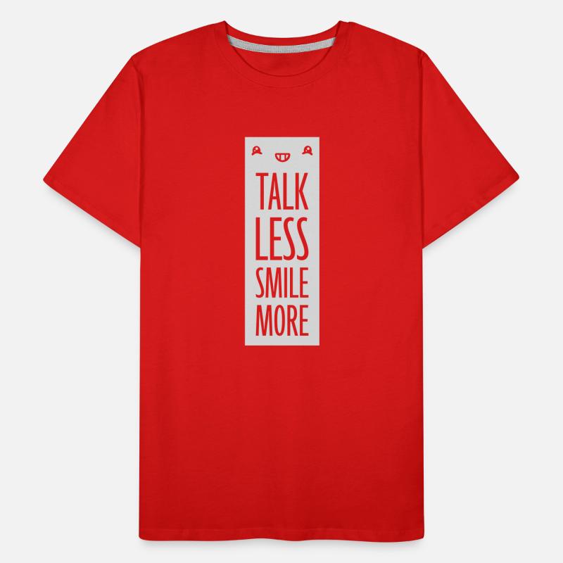 talk less smile more Männer Premium Bio T-Shirt