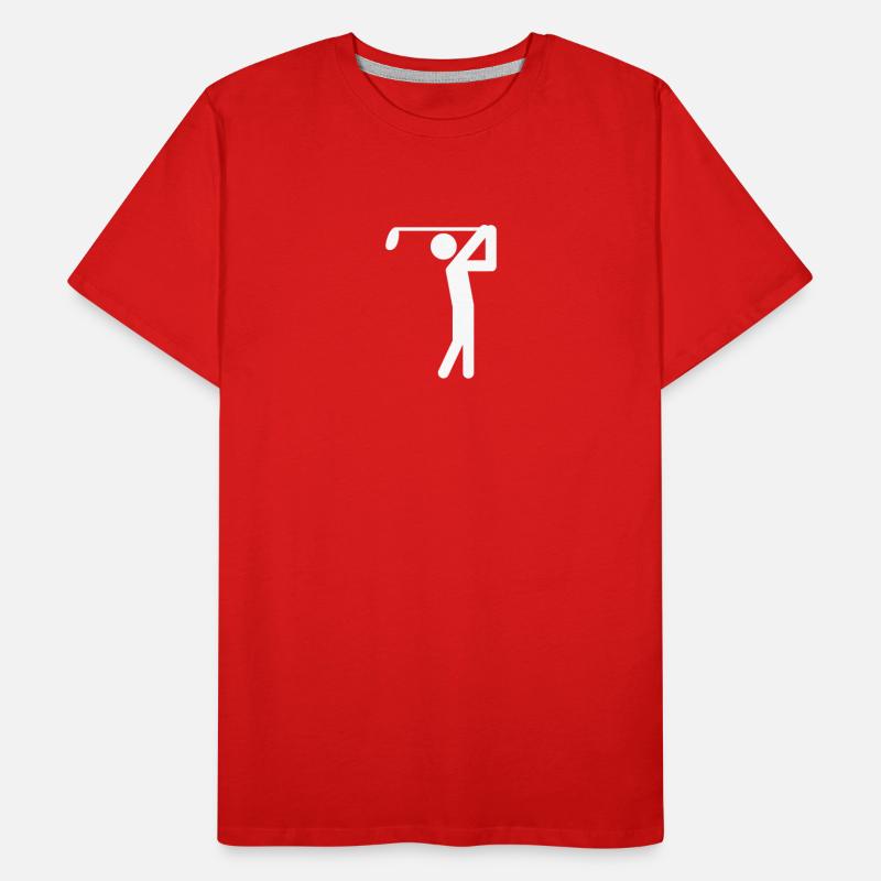 golfer icon T-shirt bio Premium Homme