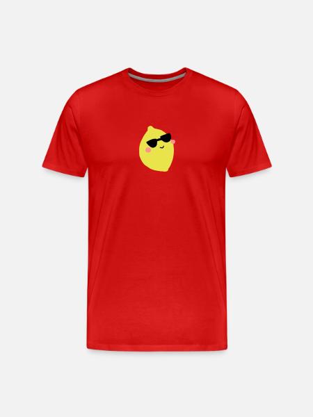lemon - Men's Premium Organic T-Shirt - red