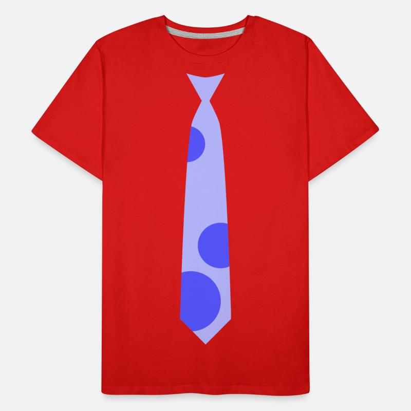 Tshirt tie - light blue version Men's Premium Organic T-Shirt
