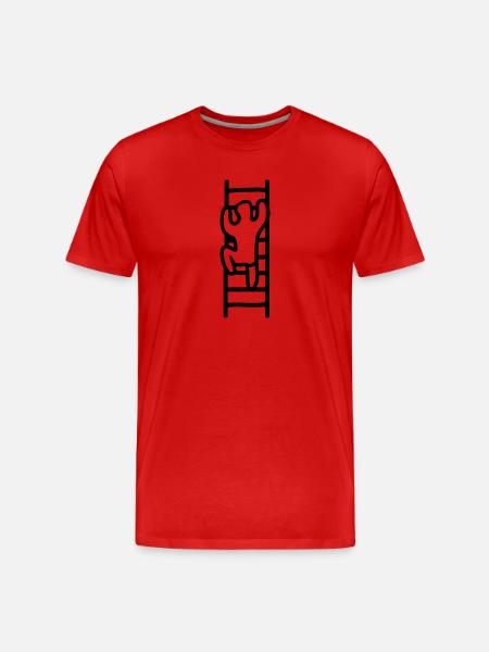 Ladder to success - Line - Men's Premium Organic T-Shirt - red