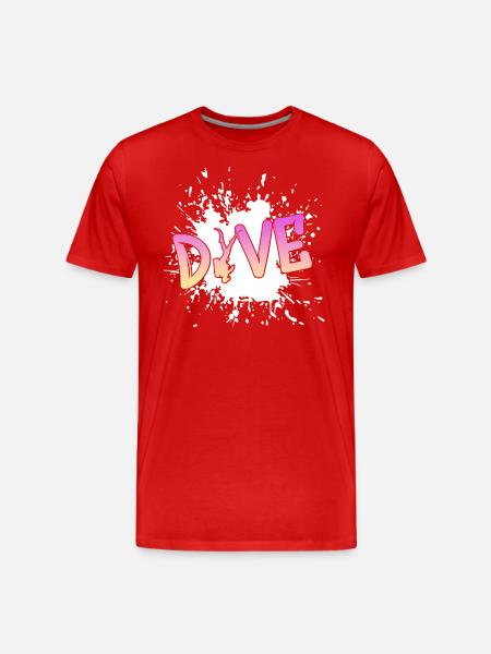 tauchen diving - Männer Premium Bio T-Shirt - Rot