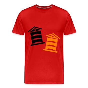 Honig Imker - Männer Premium Bio T-Shirt - Rot - Vorne - Damien (186cm)