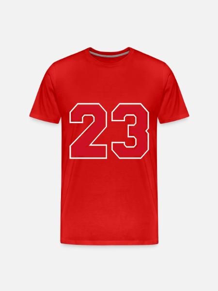 23 Sport Number Twenty-Three - Men's Premium Organic T-Shirt - red