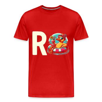 Retiree Gift Pension Saying Retirement - Men's Premium Organic T-Shirt - red - Front - Damien (186cm)