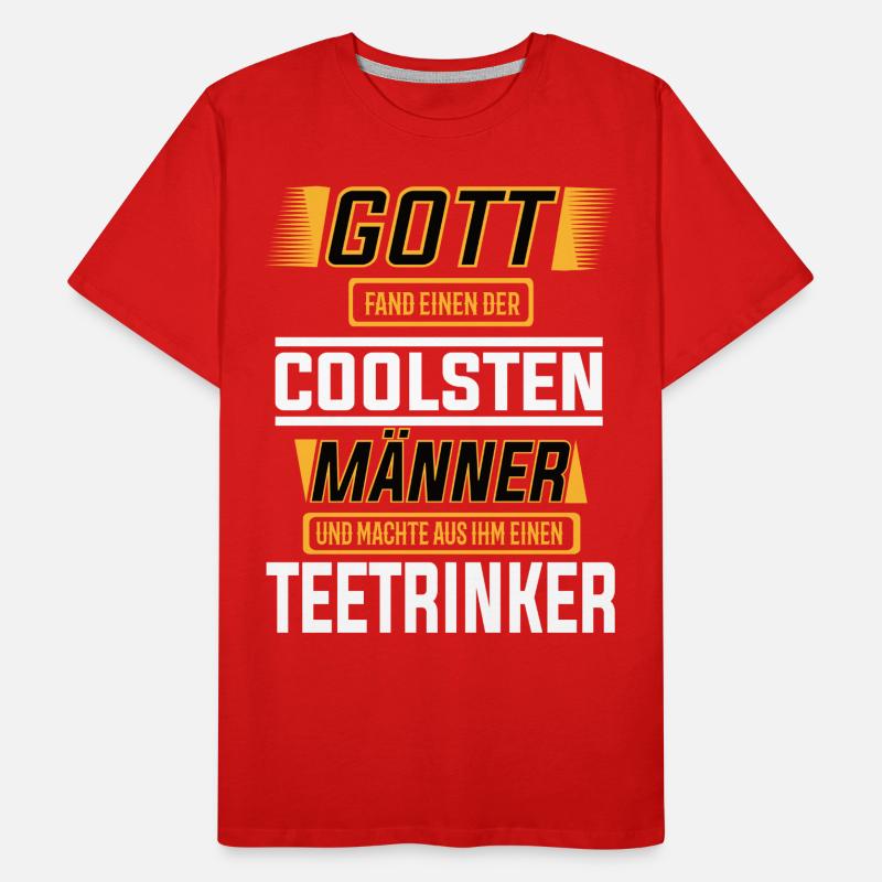 Teetrinker, einer der coolsten Männer der Welt Männer Premium Bio T-Shirt