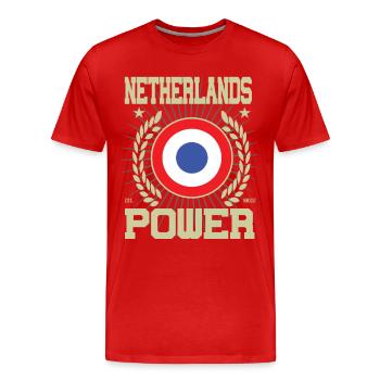 Design cool des Pays-Bas - T-shirt bio Premium Homme - rouge - Devant - Damien (186cm)