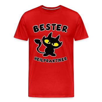 cool best naturopath design - Men's Premium Organic T-Shirt - red - Front - Damien (186cm)