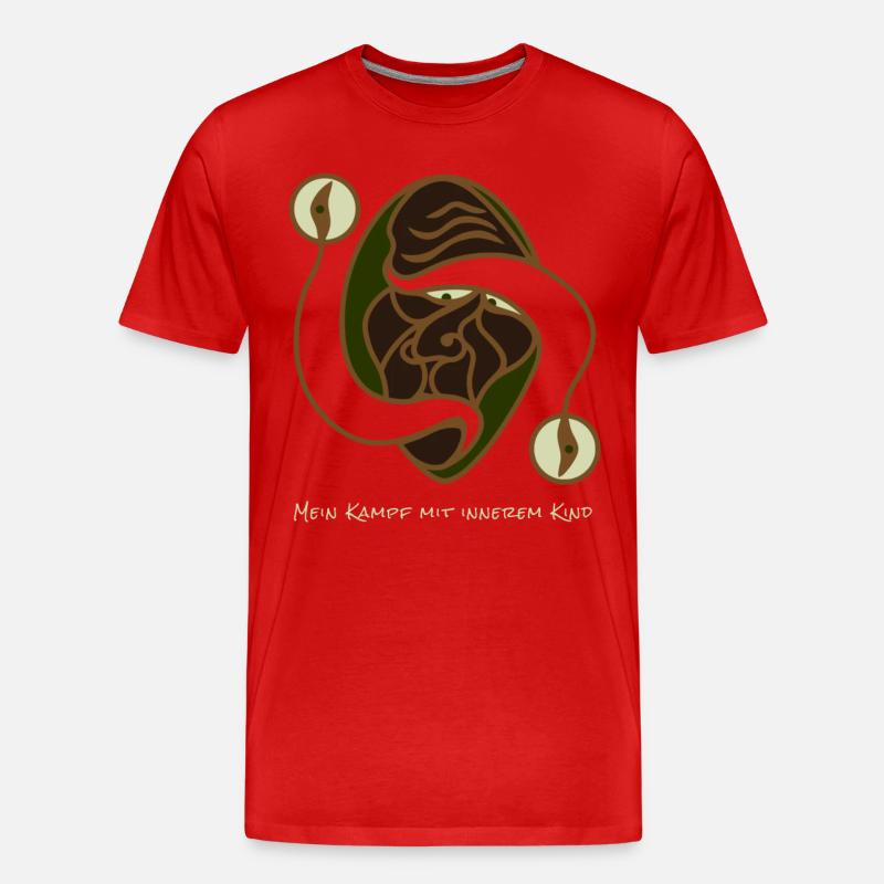 Kampf Mit Innerem Kind - Männer Premium Bio T-Shirt - Rot